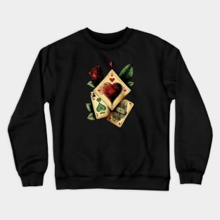 Ace of hearts style design Crewneck Sweatshirt